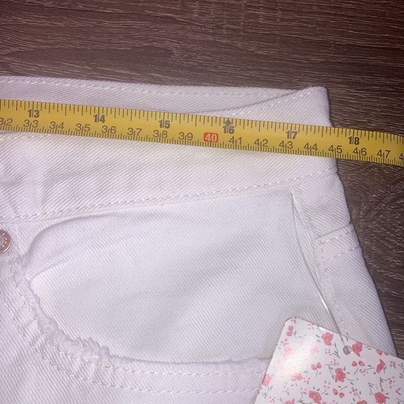 NWT Free People x We The Free Maggie Mid Rise Straight Optic White 32 - Picture 9 of 15